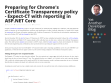 [EN] Preparing for Chrome's Certificate Transparency policy - Expect-CT with reporting in ASP.​NET Core
