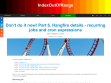 [EN] Don't do it now! Part 6. Hangfire details - recurring jobs and cron expressions – IndexOutOfRange