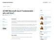 AZ-900 Microsoft Azure Fundamentals – why and how?