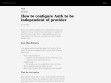 How to configure Auth to be independent of provider | CodePruner.com